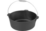 Ceaun din fonta pentru gulas 10.1 l, diametru 34 cm, maner din otel inoxidabil, distributie uniforma a caldurii, ideal pentru gatit la foc deschis si aragaz