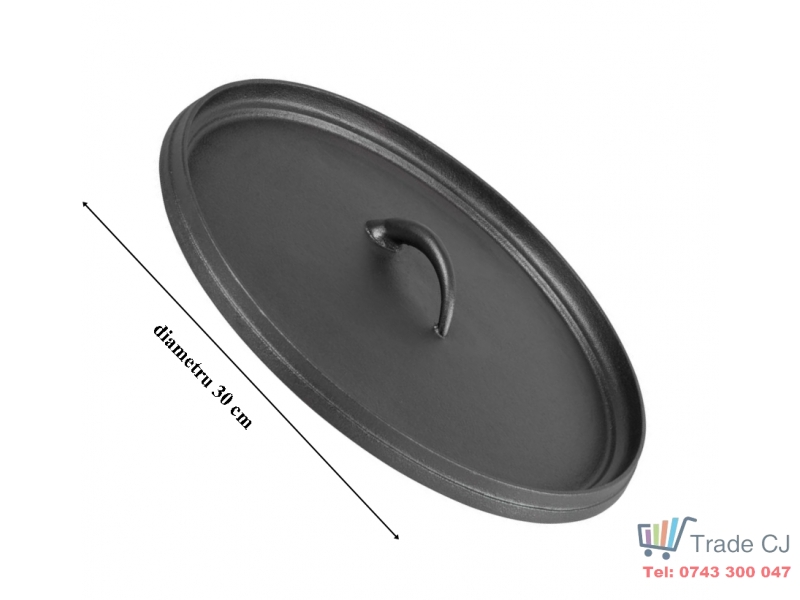 Capac din fonta pentru ceaun 7.22l, diametru 30 cm