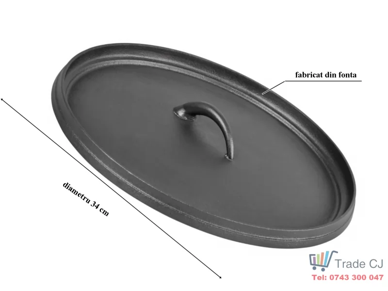 Capac din fonta pentru ceaun 10.1l, diametru 34 cm