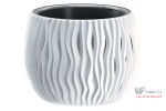 Ghiveci flori Bowl 240,diametru 160mm,inaltime 170 mm,alb