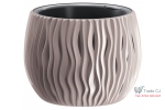 Ghiveci flori Bowl 240,diametru 160mm,inaltime 170 mm,bej mocca