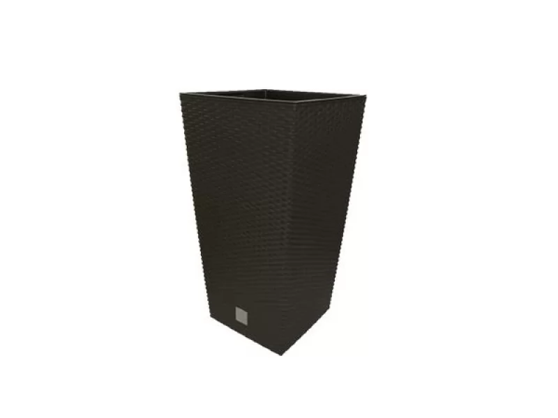 Ghiveci pentru flori tip ratan SGTT Rato 225, capacitate 8 16.3 l, negru