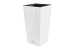 Ghiveci pentru flori tip ratan SGTT Rato 225, capacitate 8 16.3 l, alb