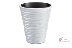 Ghiveci pentru flori SGTT diametru 34.5 cm,inaltime 38.5 cm,alb