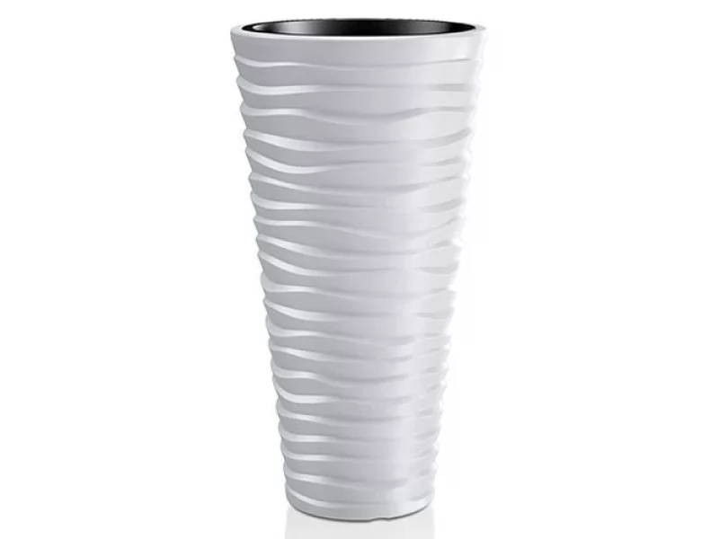 Ghiveci pentru flori SGTT diametru 39cm,inaltime 75cm,alb