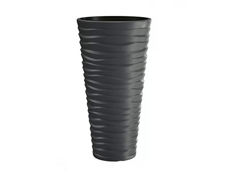 Ghiveci pentru flori SGTT diametru 39cm, inaltime 75cm, gri