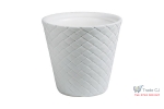 Ghiveci flori RoundMatuba,alb,diametru 35 cm,inaltime 32 cm