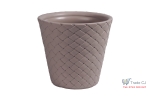 Ghiveci flori RoundMatuba,mocca,diametru 35 cm,inaltime 32 cm