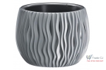 Ghiveci flori Bowl 240,diametru 160mm,inaltime 170 mm,gri