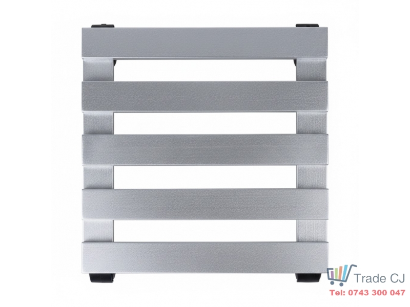 Suport din lemn mobil cu 4 roti pentru ghivece de flori, 30x30 cm, max 50 kg, culoare argintie