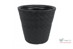 Ghiveci flori RoundMatuba,gri,diametru 35 cm,inaltime 32 cm