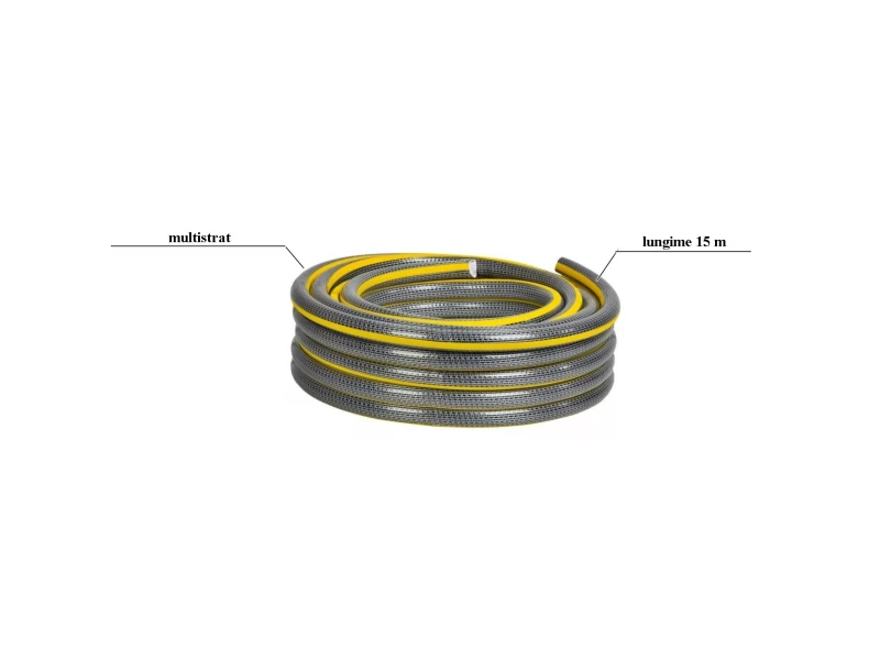 Furtun gradina multistrat Anti-torsion Plus, antirasucire, lungime 15 m, conectica 3 4 , protectie UV