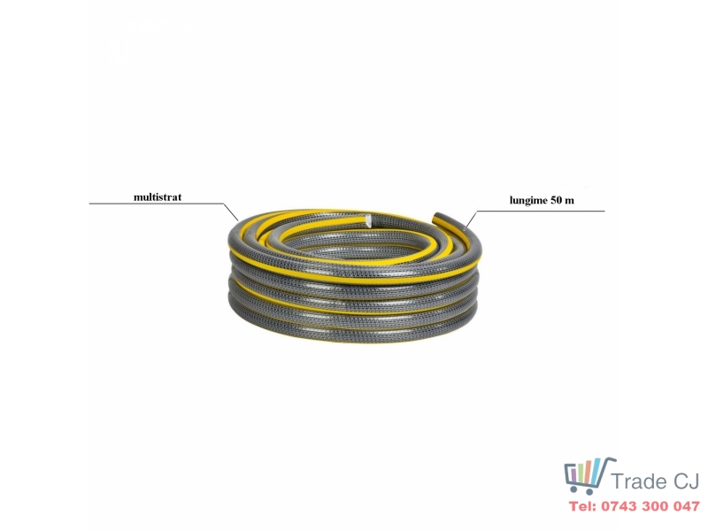 Furtun gradina multistrat Anti-torsion Plus, antirasucire, lungime 50 m, conectica 3 4 , protectie UV