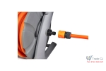 Furtun cu derulator si accesorii stropit, conectica 1 2 si 3 4, 3 straturi, 20+2m, max 24 bar