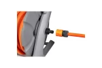 Furtun cu derulator si accesorii stropit, conectica 1 2 si 3 4, 3 straturi, 20+2m, max 24 bar