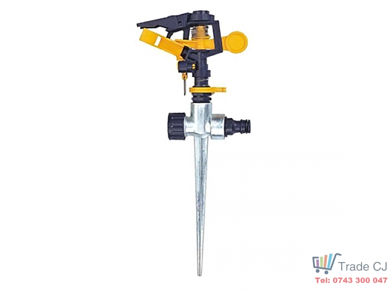 Stropitor pentru gazon si gradina, rotativ, 360ﾰ cu picior metalic
