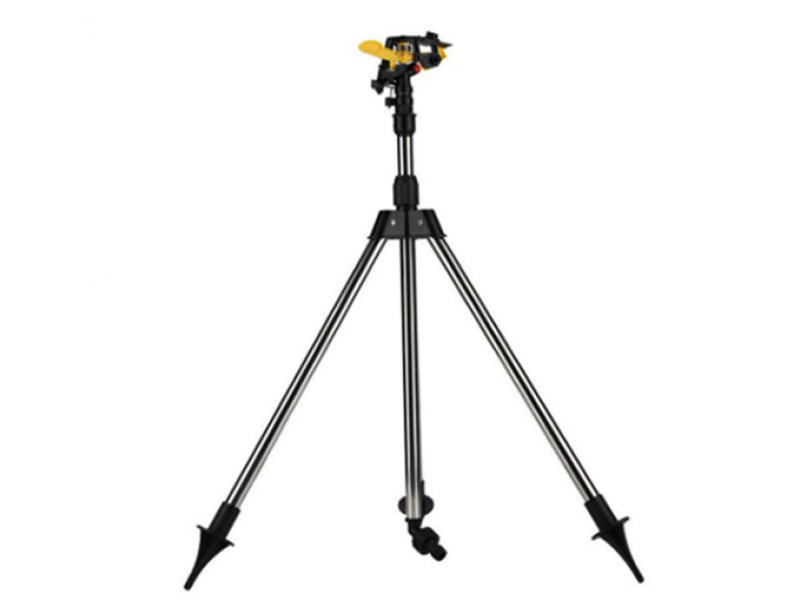 Aspersor cu picioare metalice,rotativ pentru gradina cu trepied 55-93 cm cu sistem prindere 3 4