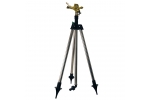 Aspersor metalic rotativ pentru gradina cu trepied 55-93 cm cu sistem prindere 3 4