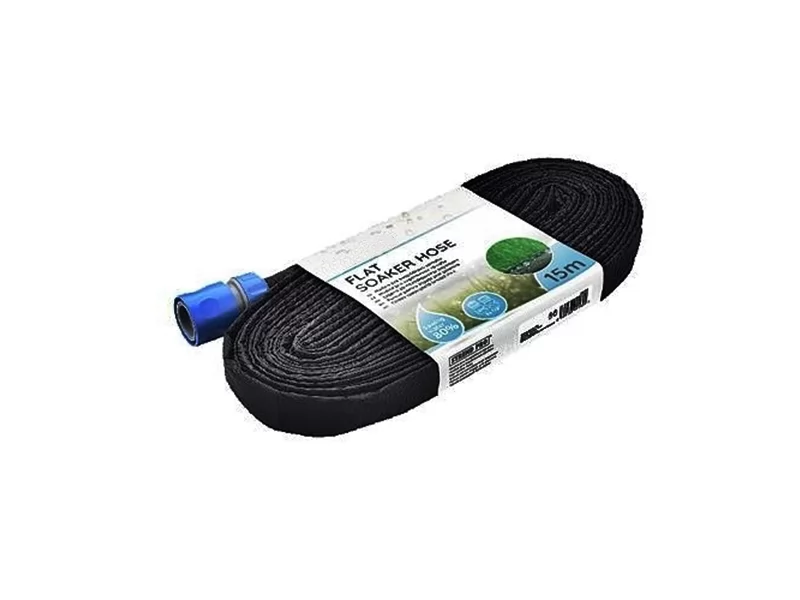 Furtun de gradina, irigare prin picurare, material textil, lungime 15 m, conectica 1 2
