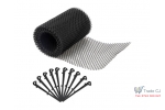 Set plasa protectie jgheaburi,6m lungime,16 cm latime cu clipsuri prindere