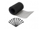 Set plasa protectie jgheaburi,6m lungime,16 cm latime cu clipsuri prindere