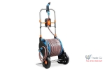 Furtun cu derulator pe roti, profesional, Strend Pro, 3 straturi, 50 m+2 m,conectica 1 2 cu pistol si adaptor