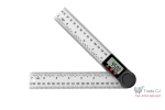 Echer digital pentru tamplarie cu dispozitiv blocare unghi reglabil, inox, 200 mm