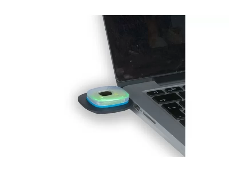 Caciula cu LED reincarcabila prin USB, Strend Pro Grey, unisex, 4xSMD, Li-Ion