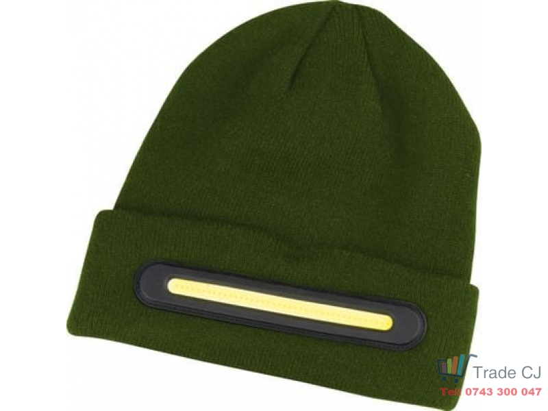 Caciula cu lanterna LED, 40 cob LED, 140 lm, incarcare usb-c, baterie 750 mah, 3 moduri de iluminare, culoare verde