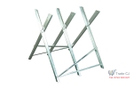 Capra metalica pliabila, material zincat, pentru taiat lemne, 80x80x79 cm, max 150 kg