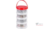 Set 150 piese holsuruburi si dibluri, in cutie transport plastic