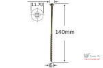 Set holsurub cap inecat 6x140, 50 bucati set