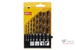 Set 8 bucati burghiu pentru lemn, 3 - 10 mm, in cutie plastic
