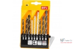 Set 9 bucati burghie mixte pentru lemn, metal, zidarie 5 mm, 6 mm, 8 mm in cutie transport plastic