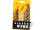 Set 9 bucati burghie mixte pentru lemn, metal, zidarie 5 mm, 6 mm, 8 mm in cutie transport plastic