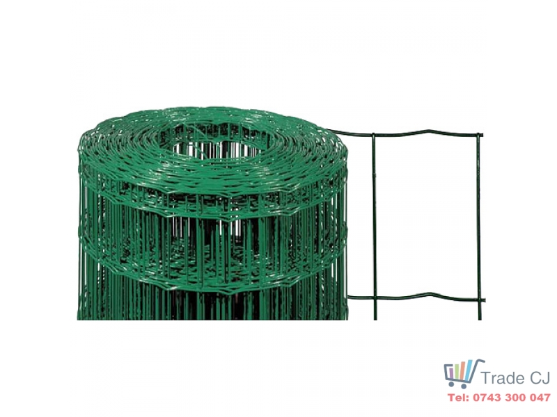 Plasa sarma sudata plastifiata Europlast h 1,25m, L 25m, Ochi 10cmx5cm diametru sarma 2,2mm