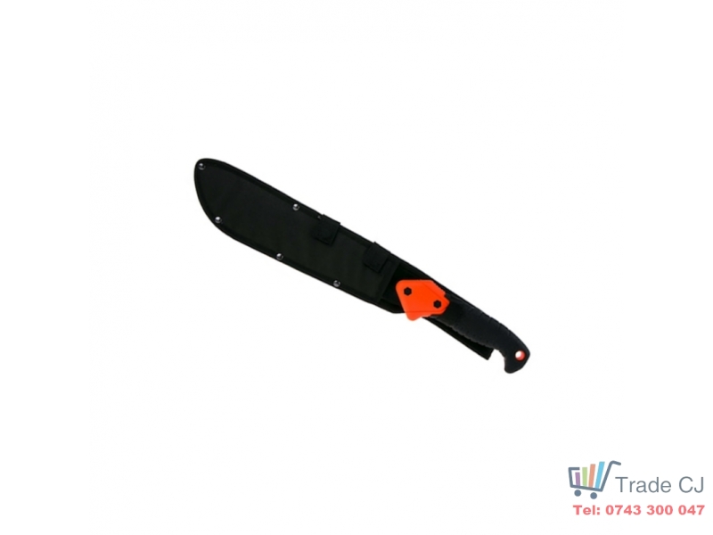 Maceta din otel cu fierastrau 49 cm, maner TPR, teaca protectie