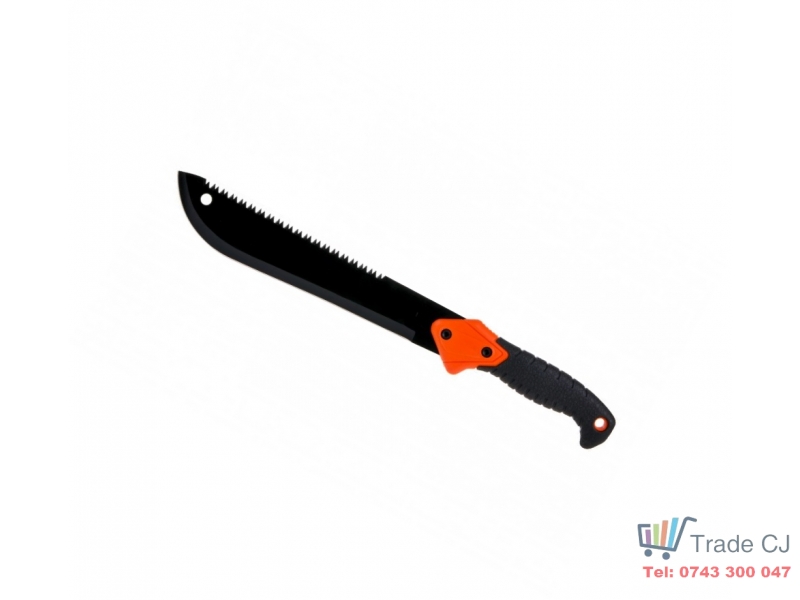 Maceta din otel cu fierastrau 49 cm, maner TPR, teaca protectie