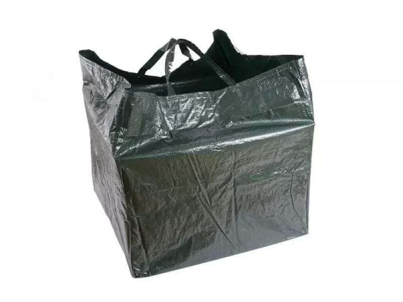 Sac premium depozitare frunze, pliabil pentru gradina, verde, volum 200l