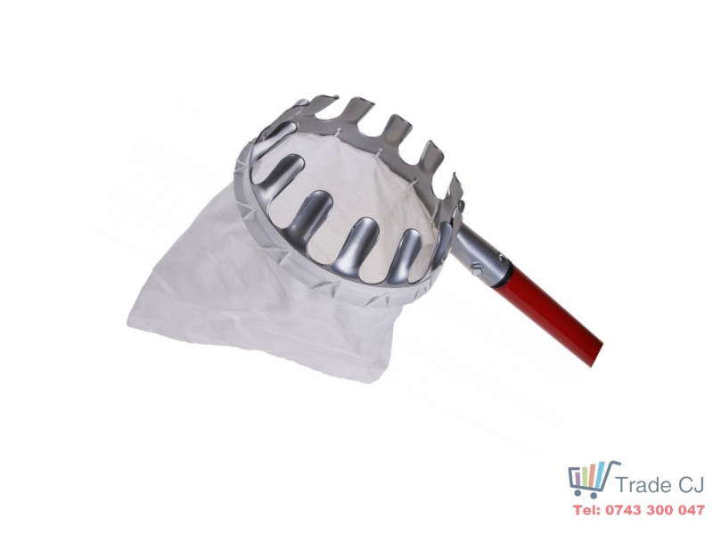 Culegator fructe cu coada telescopica din metal, lungime maxima 3m