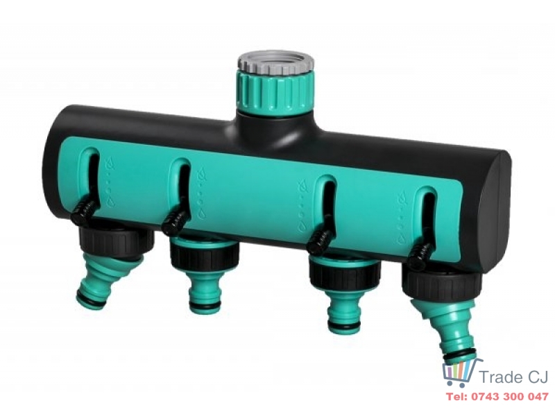 Adaptor robinet 3 4, cu 4 iesiri furtun, comutator on off