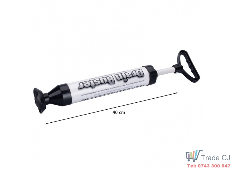 Pompa de desfundat tevi si scurgeri, lungime 40 cm, actionare manuala