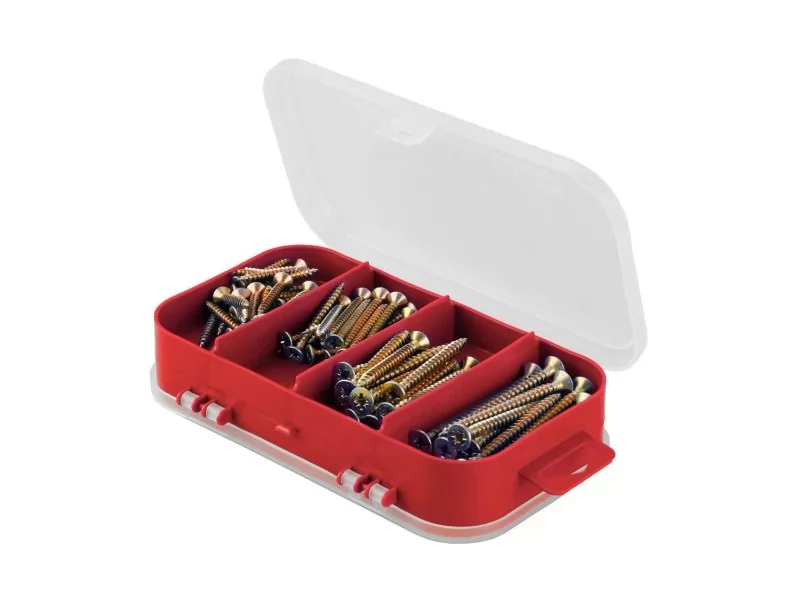 Set 310 piese holsuruburi diferite dimensiuni, in cutie transport plastic