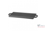 Plita reversibila din fonta pentru grill, 2 fete, compatibila gaz foc deschis sobe, cu manere, 50x23x1.5 cm, pentru carne, legume si camping