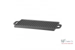 Plita reversibila din fonta pentru grill, 2 fete, compatibila gaz foc deschis sobe, cu manere, 50x23x1.5 cm, pentru carne, legume si camping