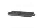 Plita reversibila din fonta pentru grill, 2 fete, compatibila gaz foc deschis sobe, cu manere, 50x23x1.5 cm, pentru carne, legume si camping