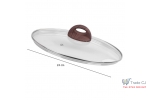 Capac sticla termorezistent, diametru 24 cm, BML-24, cu maner prindere