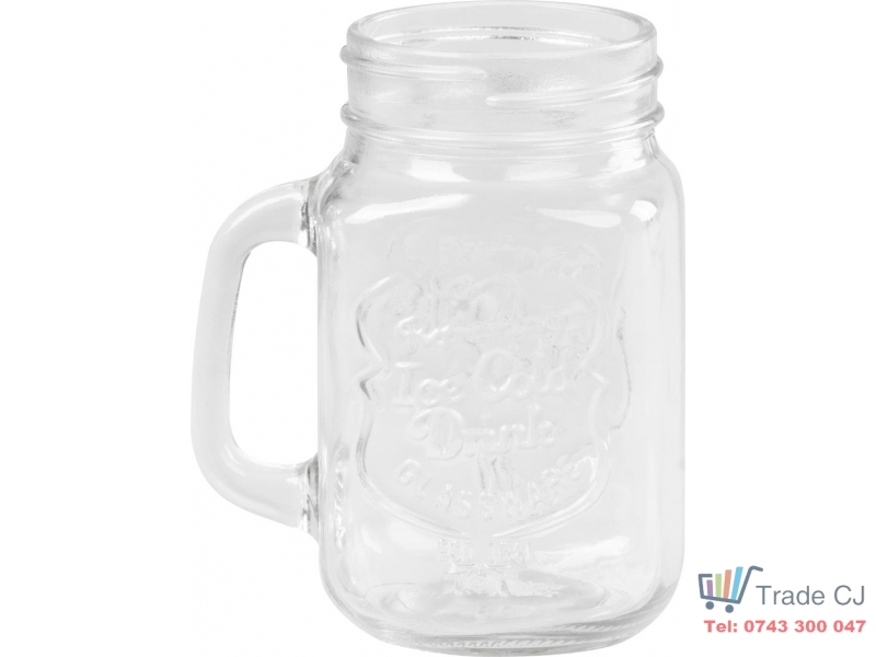 Set 12 bucati pahare sticla cu pai si capac pentru servire bauturi, capacitate 480ml