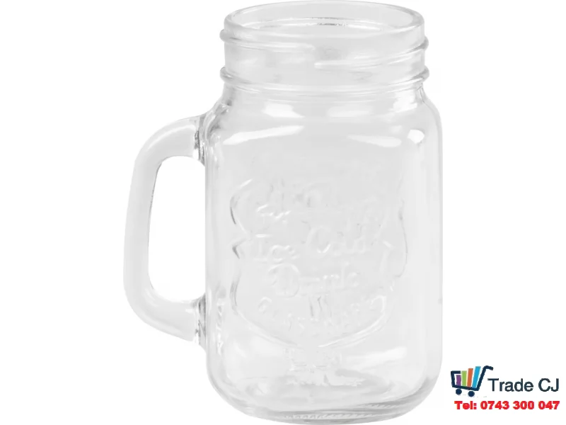 Set 12 bucati pahare sticla cu pai si capac pentru servire bauturi, capacitate 480ml