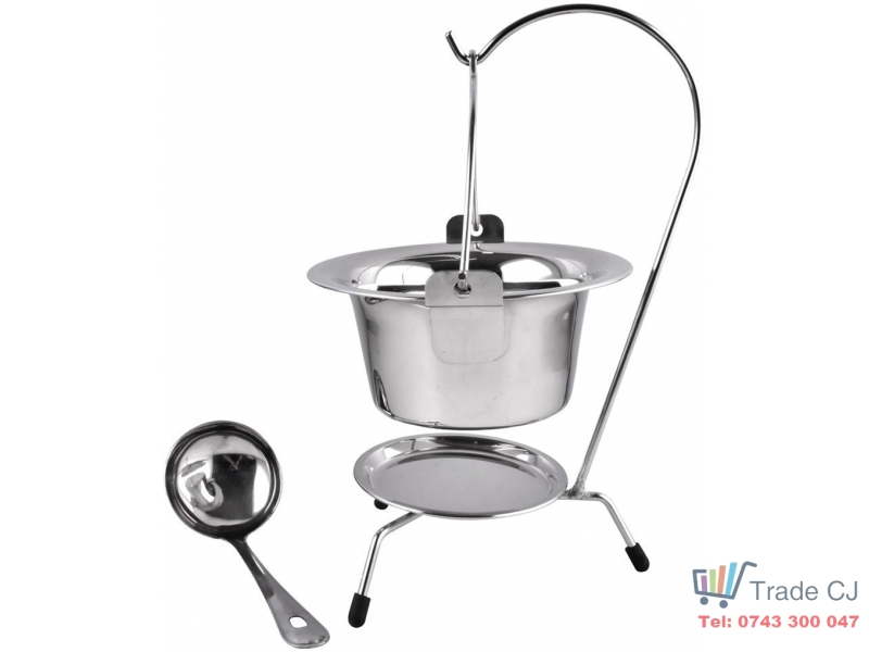 Set 3 piese din otel inoxidabil pentru servire ceaun, 800ml